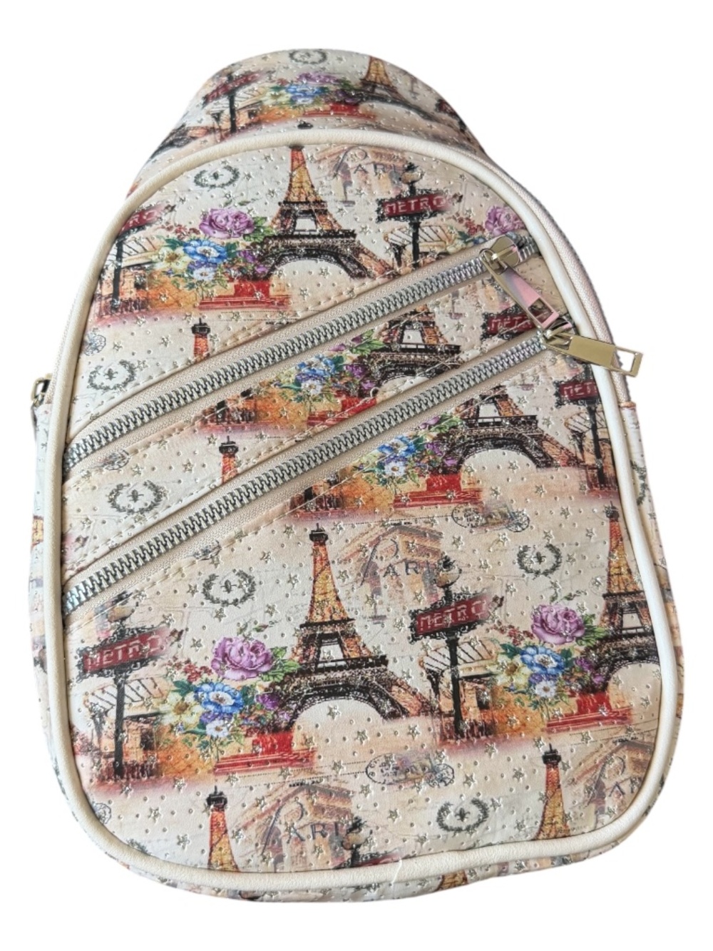 Blush Crush Eiffel Tower Floral Print Sling